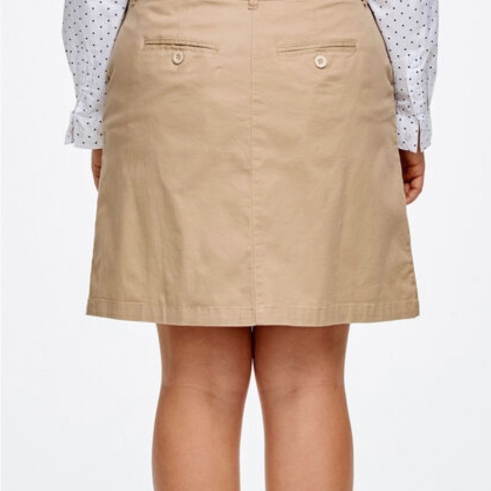 Lands’End casual knee length chino skirt - Picture 2 of 10